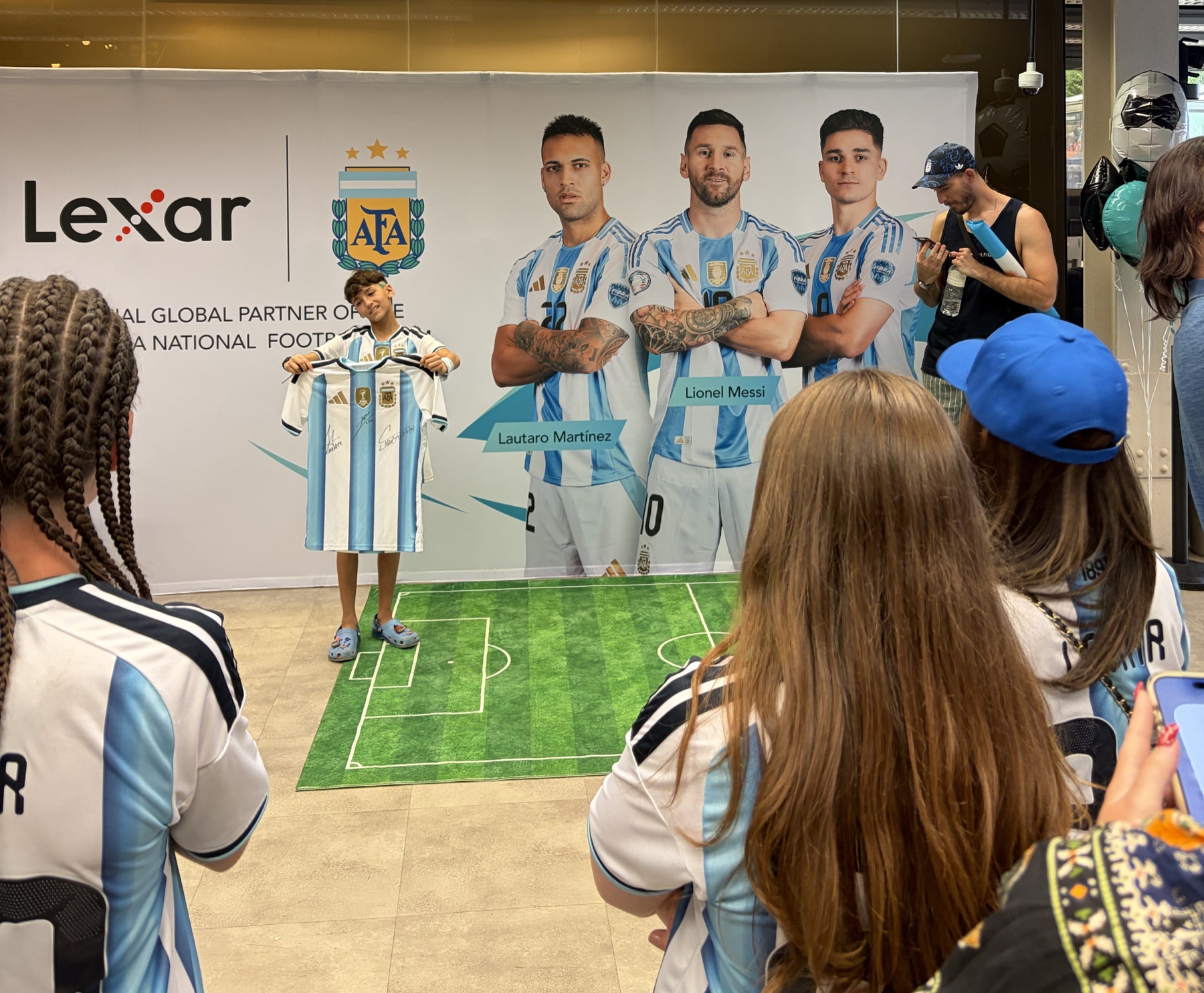 Lexar and AFA soccer fan activation in the retail environment